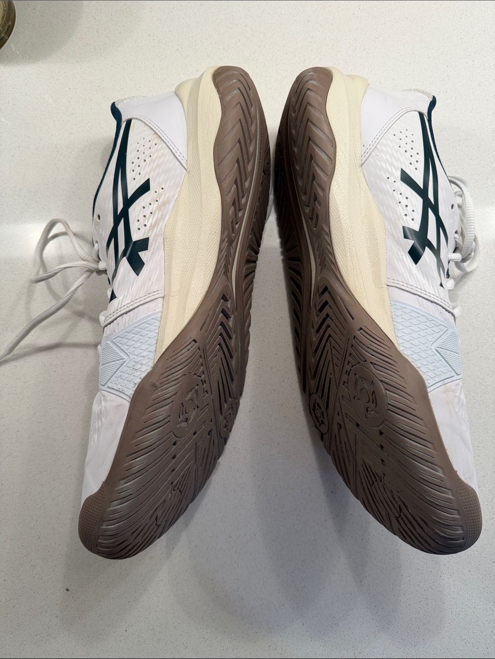 ASICS MENS GEL-CHALLENGER TENNIS/PICKLEBALL SHOES- WHITE & NAVY - SIZE 14 - Picture 2 of 10